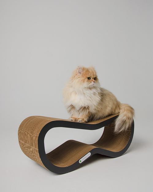 Когтеточка из картона Свайп, черный, опт фото 2