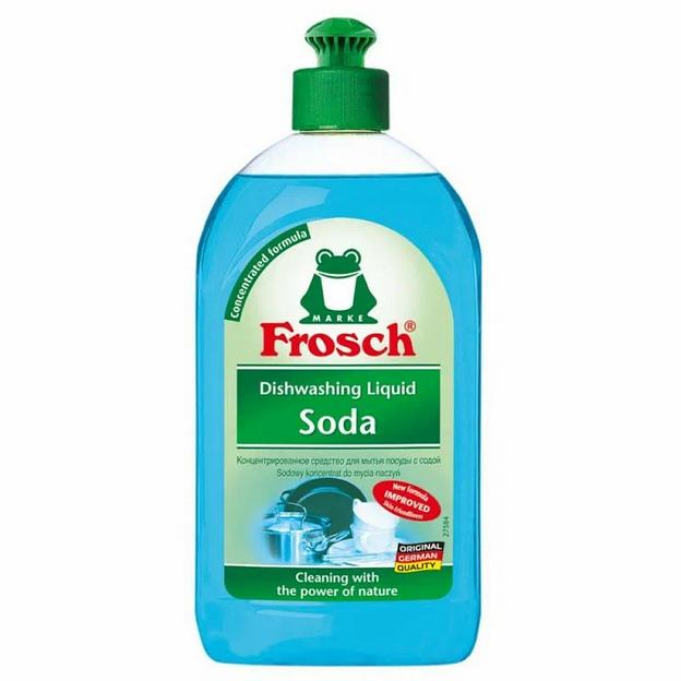 Концентрированный гель для мытья посуды «Сода» 500 мл «FROSCH» ОПТ фото 1