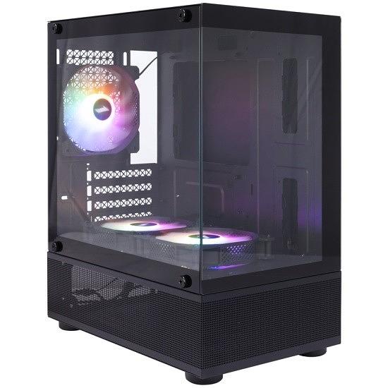 Корпус 1STPLAYER MIKU Mi2-A Black / mATX / 3x120mm LED fans / Mi2-A-BK-2F1R-1F1 фото 1