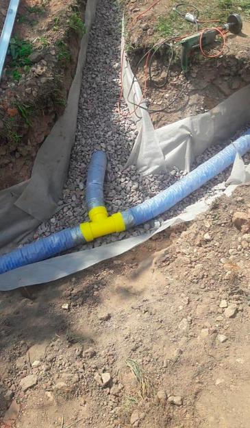 Дренажная система участка под ключ Ленинградская область фото 4