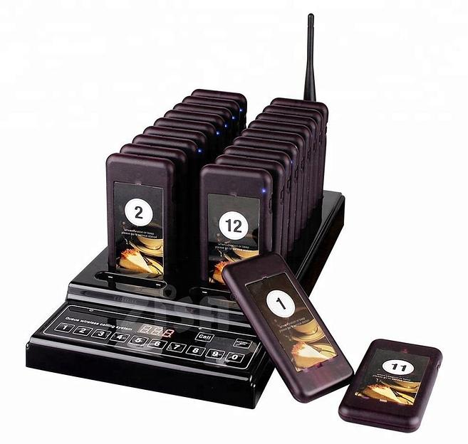 Система из 20 пейджеров Retekess R22112, черная фото 1