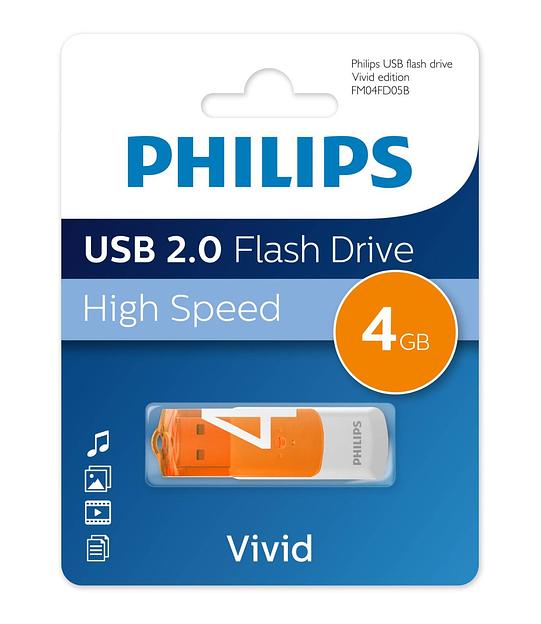 Флеш накопитель 4GB PHILIPS VIVID2.0 4GB, USB 2.0 фото 2