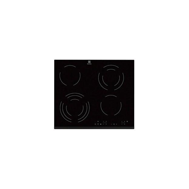 Электрическая варочная поверхность Electrolux EHF6343FOK, конфорок: 4 шт., стеклокерамика, независимая, черный фото 1