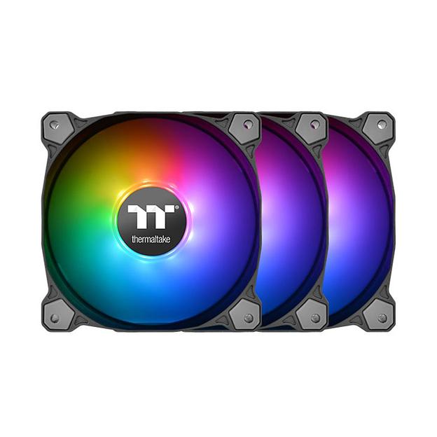 Кулер для компьютерного корпуса Thermaltake  Pure Plus 14 RGB TT Premium Edition 3-Fan Pack  CL-F064-PL14SW-A фото 1
