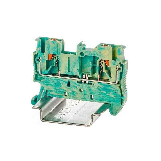 Клемма заземления, зажим push-in, 2 точки подключения, 2.5 кв.мм фото 1