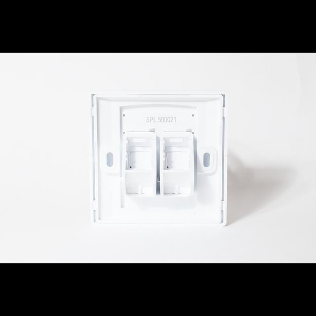 Рамка 86x86 мм, для 2 модулей Keystone, с суппортом фото 3