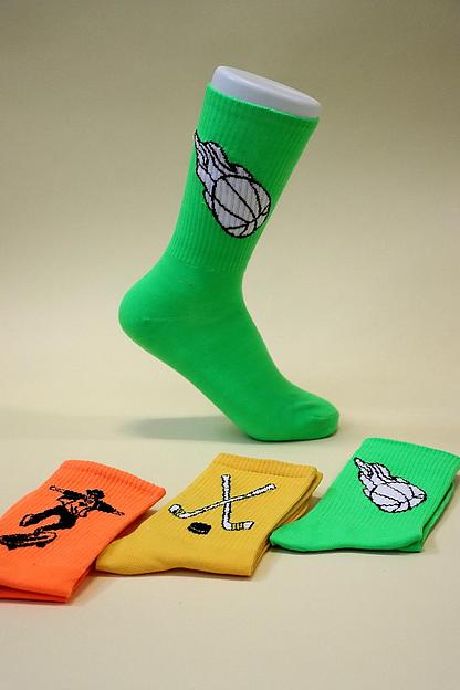 Носки молодежные, высокие, яркие, Опт фото 1