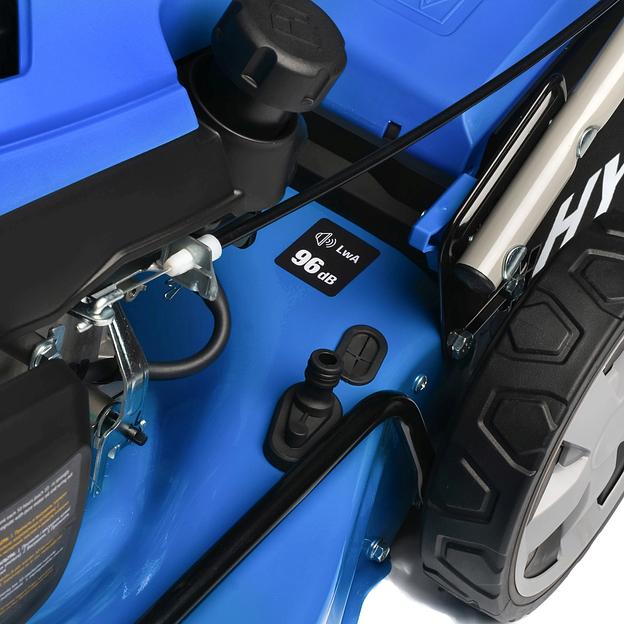 HYUNDAI [L 4620S] Бензиновая газонокосилка {Самоходная, двигатель Hyundai ICV145,4-х такт, 3.8 л.с./145 см3, Ширина среза 45,7 см, Высота среза 25-75 мм, 25,2 кг } фото 7