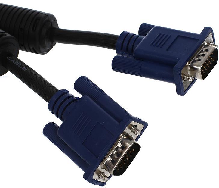 VCOM VVG6448-1.8M(O) Кабель монитор-SVGA card (15M-15M) 1,8м 2 фильтра[6937510840526] фото 2