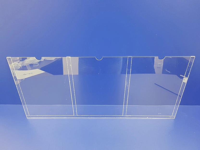 Карман из акрила прозрачный  2мм. (тройной) ф-а4 фото 2