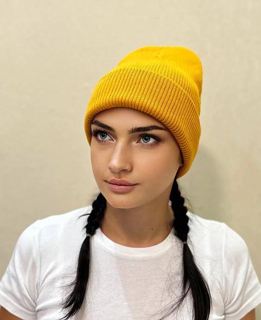 Шапка лопата охра ОПТ фото 2