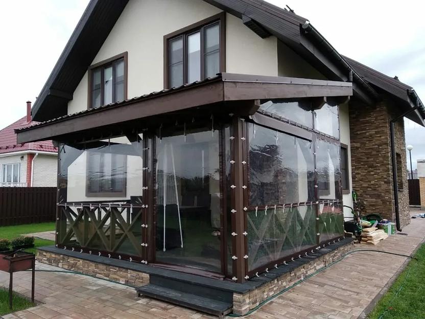 Мягкие окна из пленки ПВХ по индивидуальным размерам ОПТ фото 9