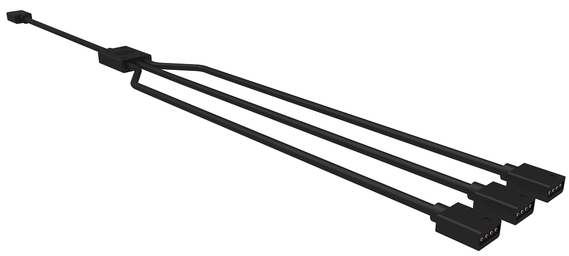 Кабель-разветвитель CoolerMaster 1 на 3 вентилятора 58 см R4-ACCY-RGBS-R2 фото 1