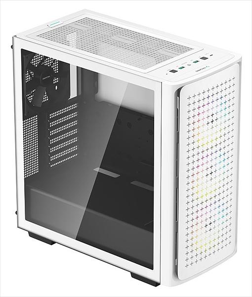 Корпус Deepcool CK560 WH без БП, боковое окно (закаленное стекло), 3xARGB LED 120мм вентилятора спереди и 1x140мм вентилятор сзади, белый, ATX (CK560 WH) фото 2