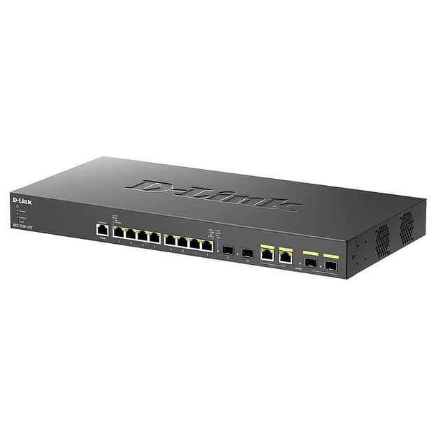 D-Link DXS-1210-12TC/B1A PROJ Настраиваемый L2+ коммутатор с 8 портами 10GBase-T, 2 портами 10GBase-X SFP+ и 2 комбо?портами 10GBase-T/SFP+ фото 3