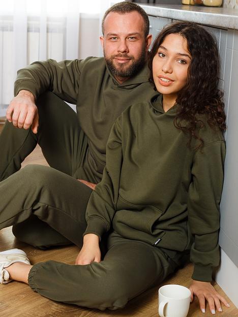 Худи мужское хаки «Z», Oversize, Mirom, опт фото 2