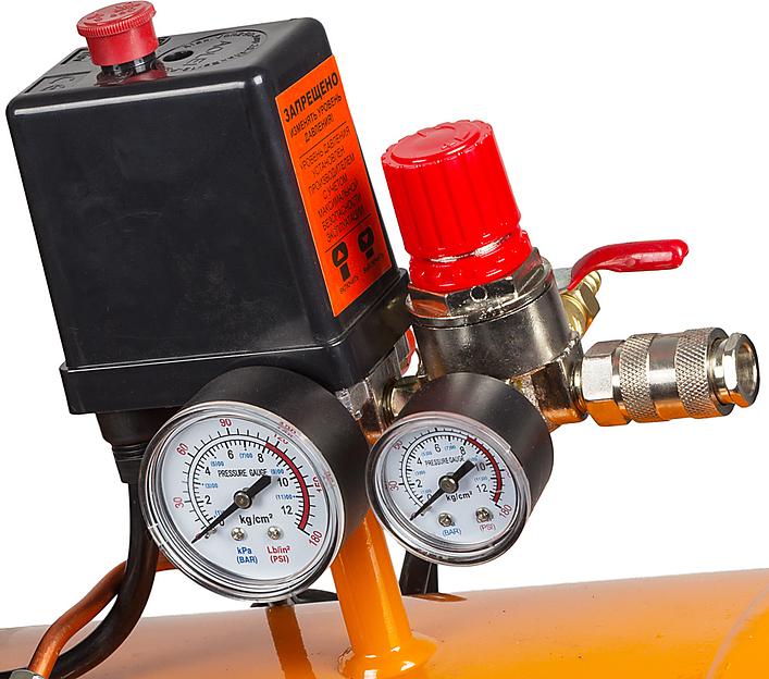 Компрессор поршневой Вихрь КМП-400/100 масляный 400л/мин 100л 2500Вт оранжевый фото 9