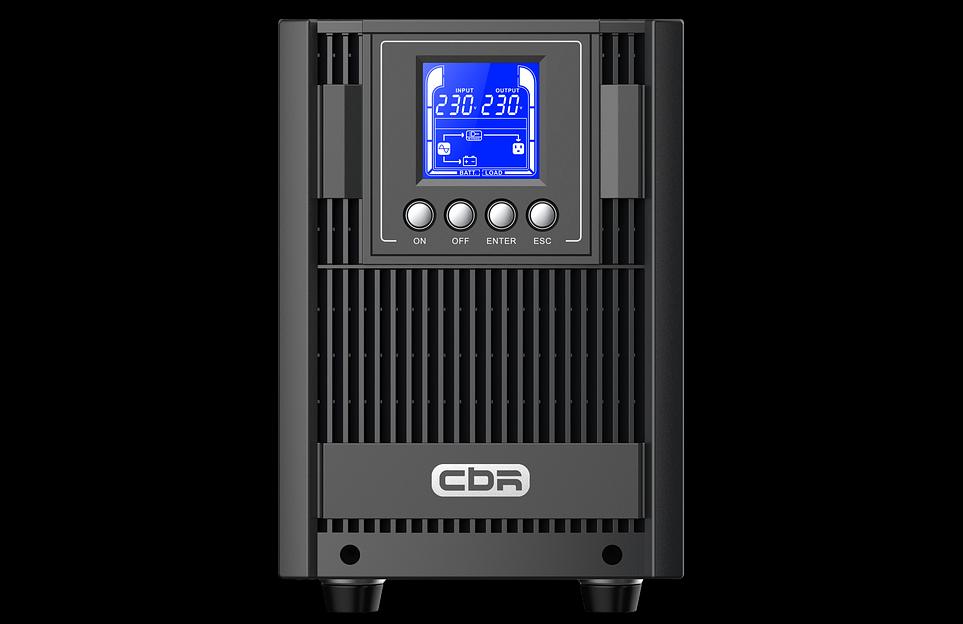 ИБП CBR [ESN-2KT-4F-LCHERSC] Online 2000VA/2000W Tower 4 x Schuko, LCD, HID-USB, RS232, EPO, SNMP slot фото 2