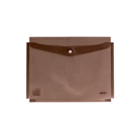 Папка-конверт на кнопке, А4, 0,16 мм, раздвигающийся, прозрачно-серый, Centrum фото 1