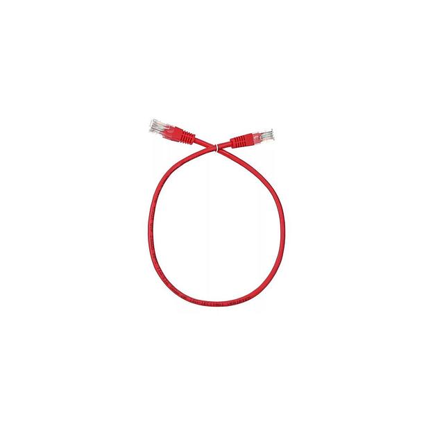 Патч-корд PREMIER ANP511_0.5M_R литой (molded), UTP, кат.5E, 0.5м, 4 пары, алюминий омедненный, многожильный, красный фото 1
