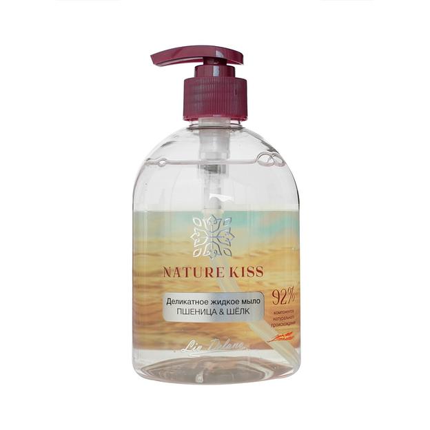 Liv delano nature kiss деликатное жидкое мыло пшеница & шёлк 480 мл фото 1