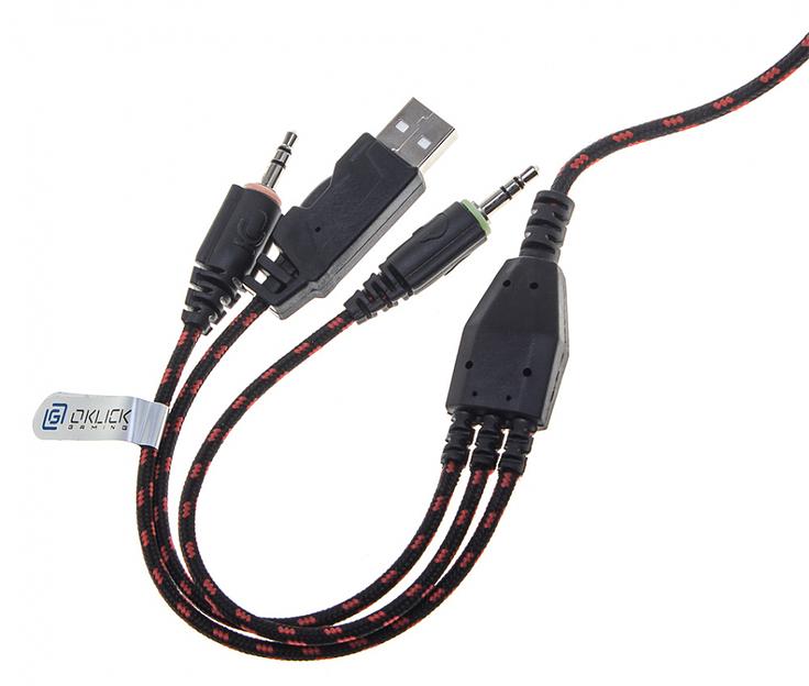 Наушники с микрофоном Оклик HS-L500G TOXIC черный 2.2м мониторные оголовье (HS-L500G) фото 10