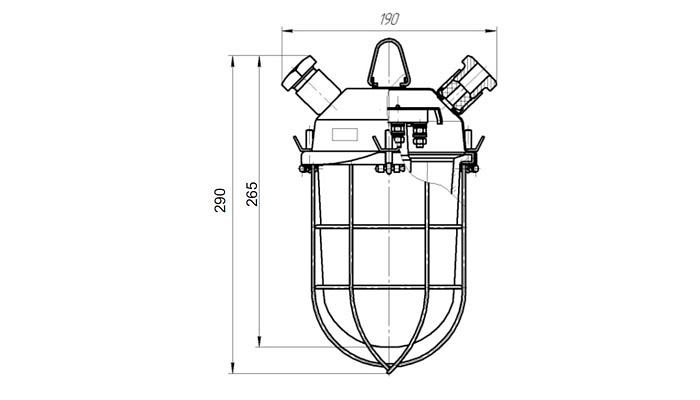 Светильник рудничный ДСР 01-15-003 фото 2