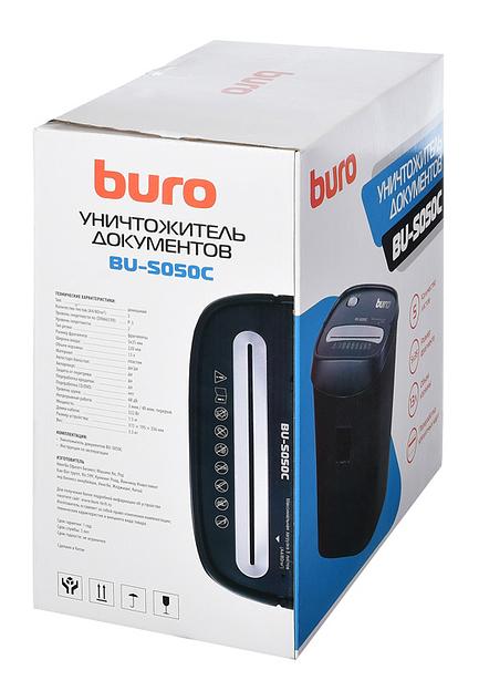 Шредер Buro Home BU-S050C (секр.P-3) фрагменты 5лист. 13лтр. пл.карты фото 10