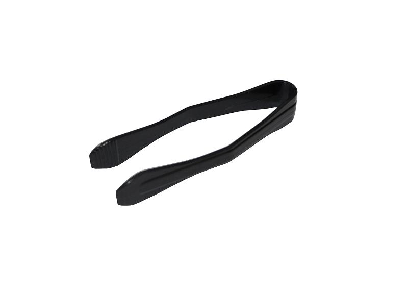 Щипцы для льда и сахара 12 см. черные поликарбонат MG /1/20/ фото 1