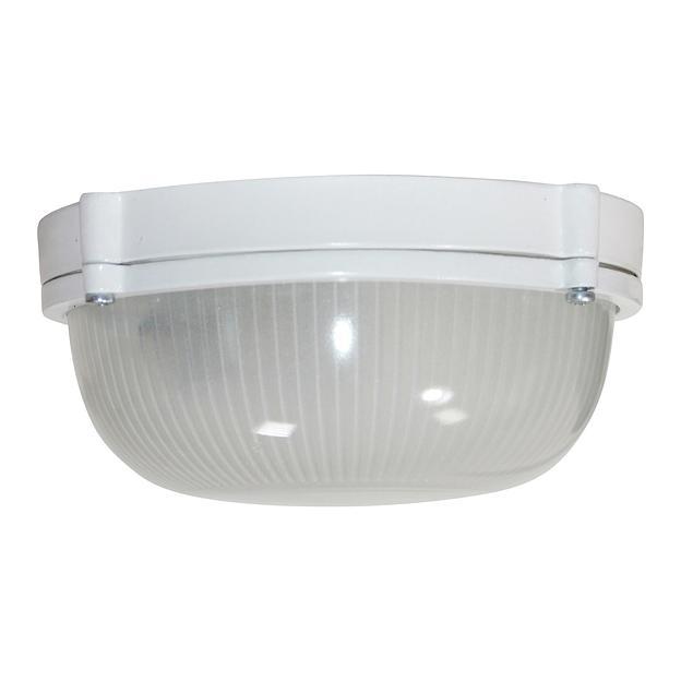 Светильник НПП 03-60-013 "Банник" 1301 круг малый 1х60Вт E27 IP65 корпус бел. Элетех 1005500934 фото 3