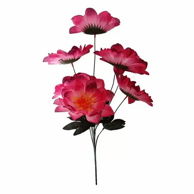 Букет с георгинами на 7 голов 51см 381-597 фото 1