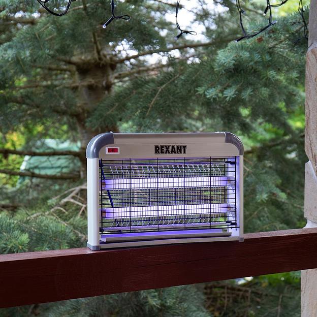 Лампа антимоскитная Rexant 71-0046 р.д.:80м серебристый фото 9