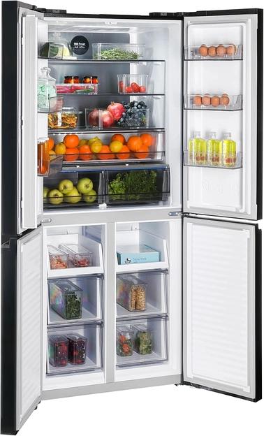 Холодильник Nordfrost RFQ 450 NFGB 3-хкамерн. черный глянц. инвертер фото 8