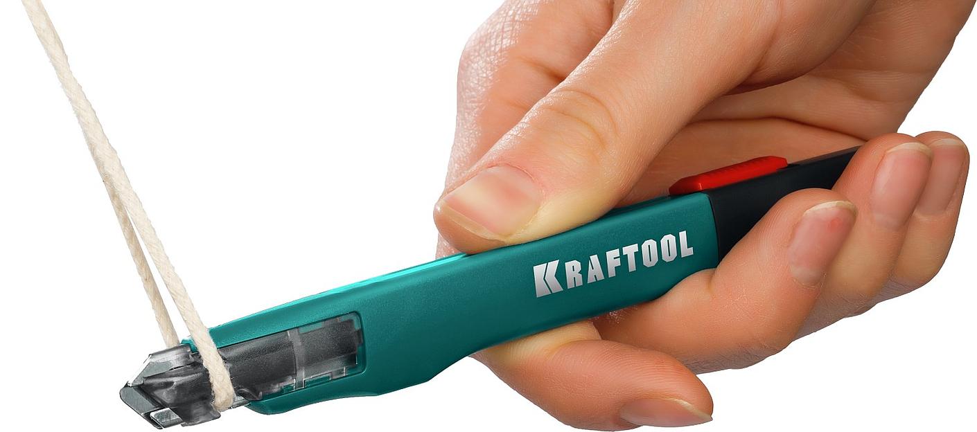 KRAFTOOL GRAND-9, 9 мм, нож для точного реза с автостопом (09192) фото 3