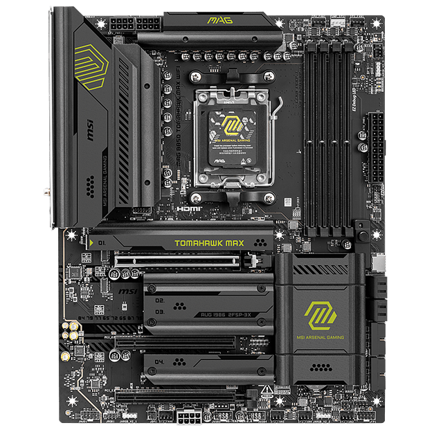 Материнская плата MSI MAG B850 TOMAHAWK MAX WIFI SocketAM5 AMD B850 4xDDR5 ATX AC`97 8ch(7.1) 5Gigabit RAID+HDMI фото 2