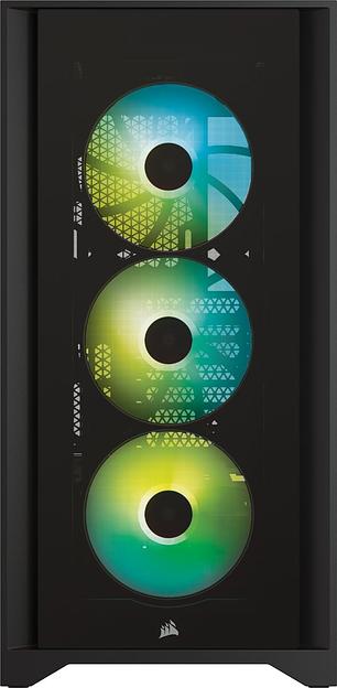 Корпус Corsair iCUE 4000X RGB чёрный без БП ATX 3x120mm 4x140mm 1xUSB3.0 audio bott PSU фото 2