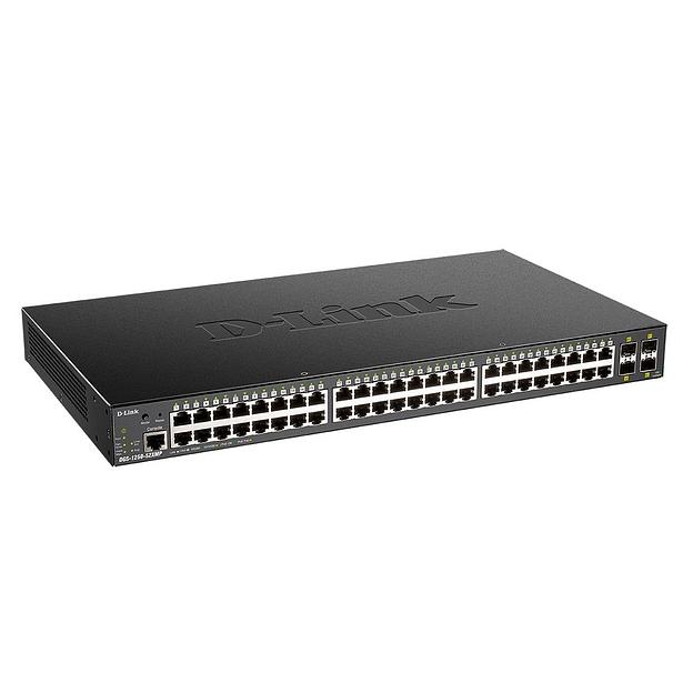 Коммутатор D-Link DGS-1250-52XMP/A1A 48G 4SFP+ 48PoE+ 370W настраиваемый фото 1