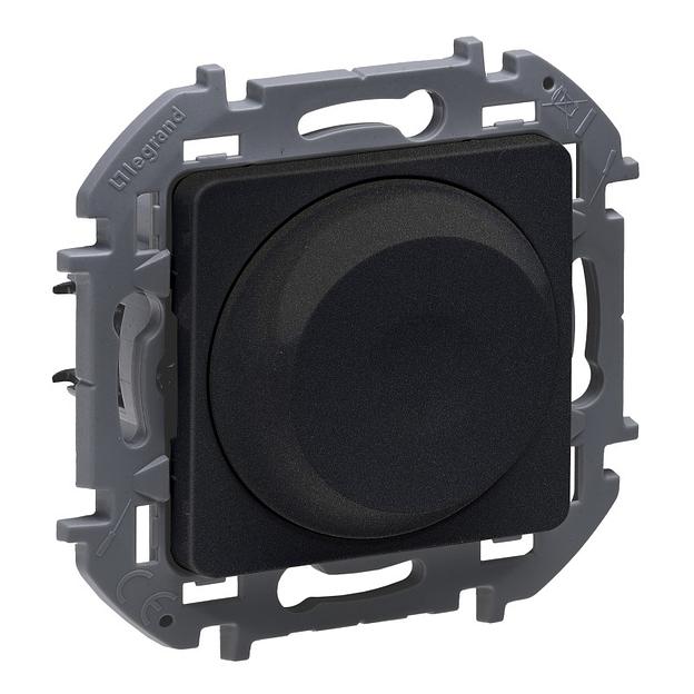 Legrand 673793 Светорегулятор поворотный без нейтрали 300Вт - INSPIRIA - антрацит фото 1