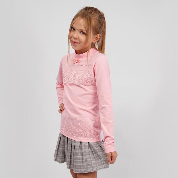 Блузка для девочки Соль&Перец длинный рукав арт.SP62997 розовый ОПТ фото 2