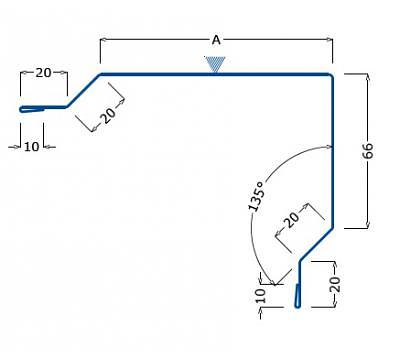 ФЭС-21 наружный угол стыка сэндвич-панелей, доборный элемент ОПТ фото 1