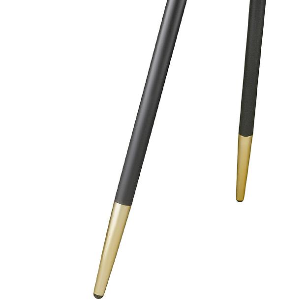 Столик Hedda, Ø55 см, черный/матовое золото фото 6