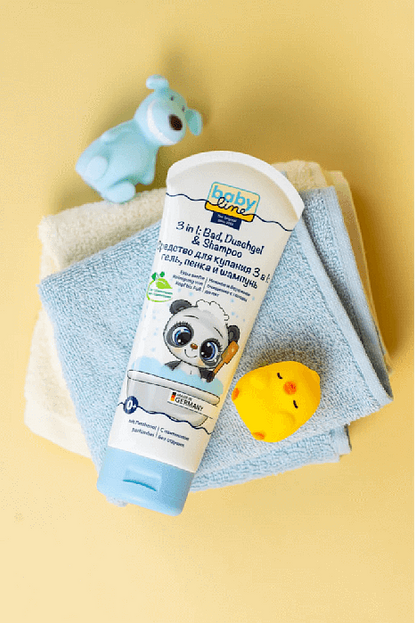 Средство для купания 3в1: шампунь, гель, пенка Babyline 200 мл ОПТ фото 2