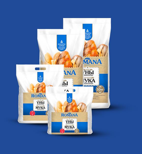 Мука пшеничная Romana хлебопекарная высший сорт 25 кг ОПТ фото 2