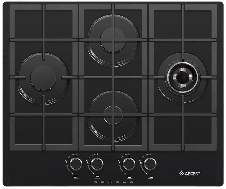 Газовая варочная поверхность Gefest ПВГ 2231-01 Р3 черный фото 1