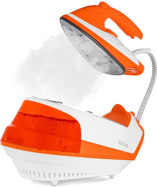 Парогенератор Kitfort КТ-9135-2 2000Вт оранжевый/белый фото 5