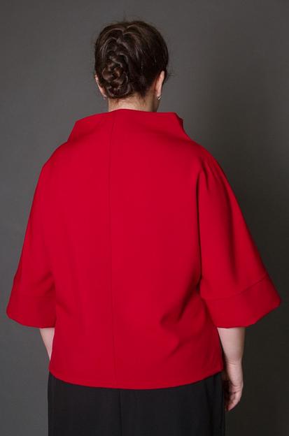 Блуза красная Р-0104 фото 2