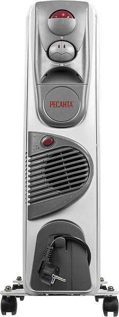 Радиатор масляный Ресанта ОМ-12НВ 2900Вт белый фото 2