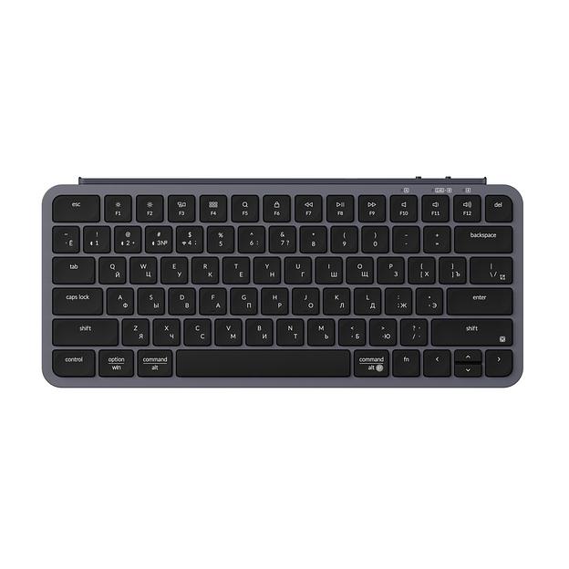 Компактная (75%) ножничная клавиатура Keychron B1 Pro - 3 типа подключения, 77 клавиш, цвет Space grey фото 1