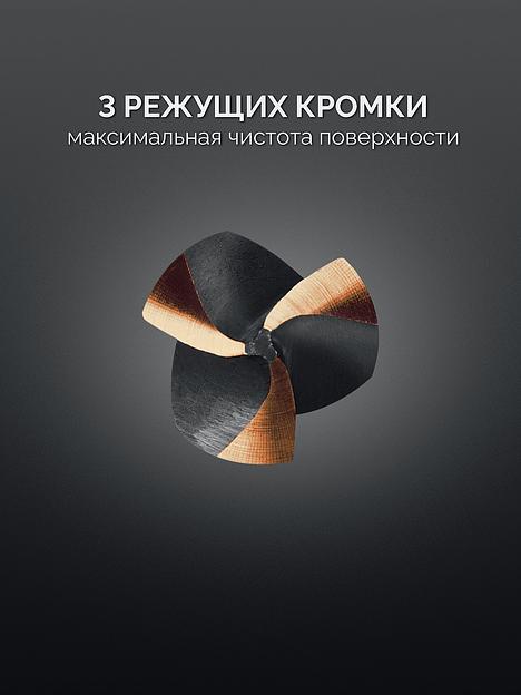 KRAFTOOL EXTREM, 6 шт (6.3, 8.3, 10.4, 12.4, 16.5, 20.5 мм), Z3, 90°, сталь M35, U-образная спираль, набор зенковок (29734-H6) фото 3