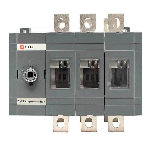 Рубильник 250A 3P реверсивный без рукоятки управления TwinBlock EKF PROxima фото 3